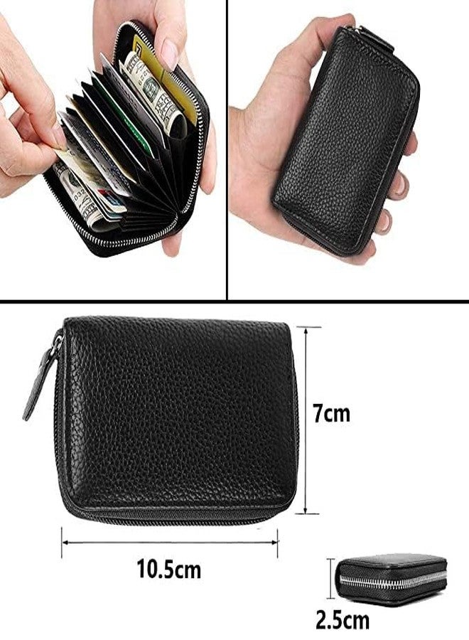 encELade Black Leatherite 11 Slots ATM/Credit/Debit for Men & Women Card Holder Wallet - Image 3